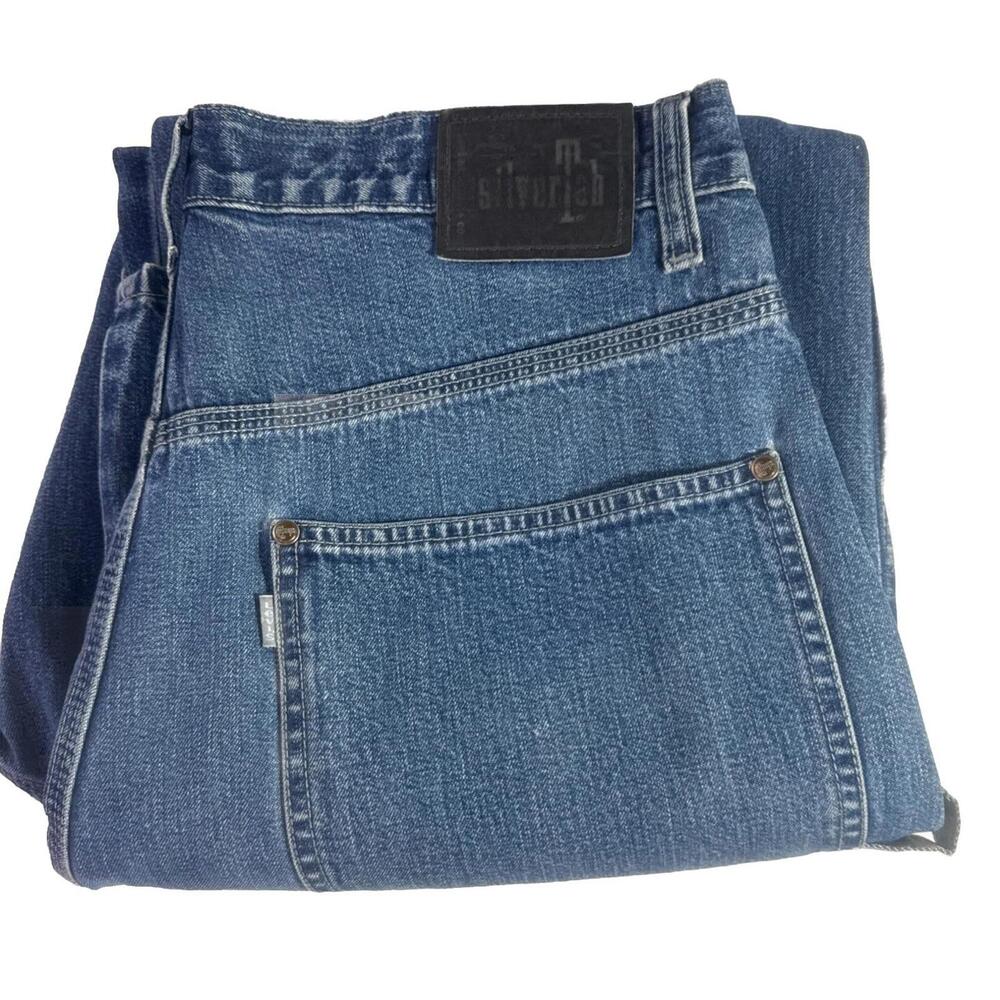 Vintage Levi Silvertab Men’s Blue Baggy Carpenter Denim jeans Size 34”X31”.